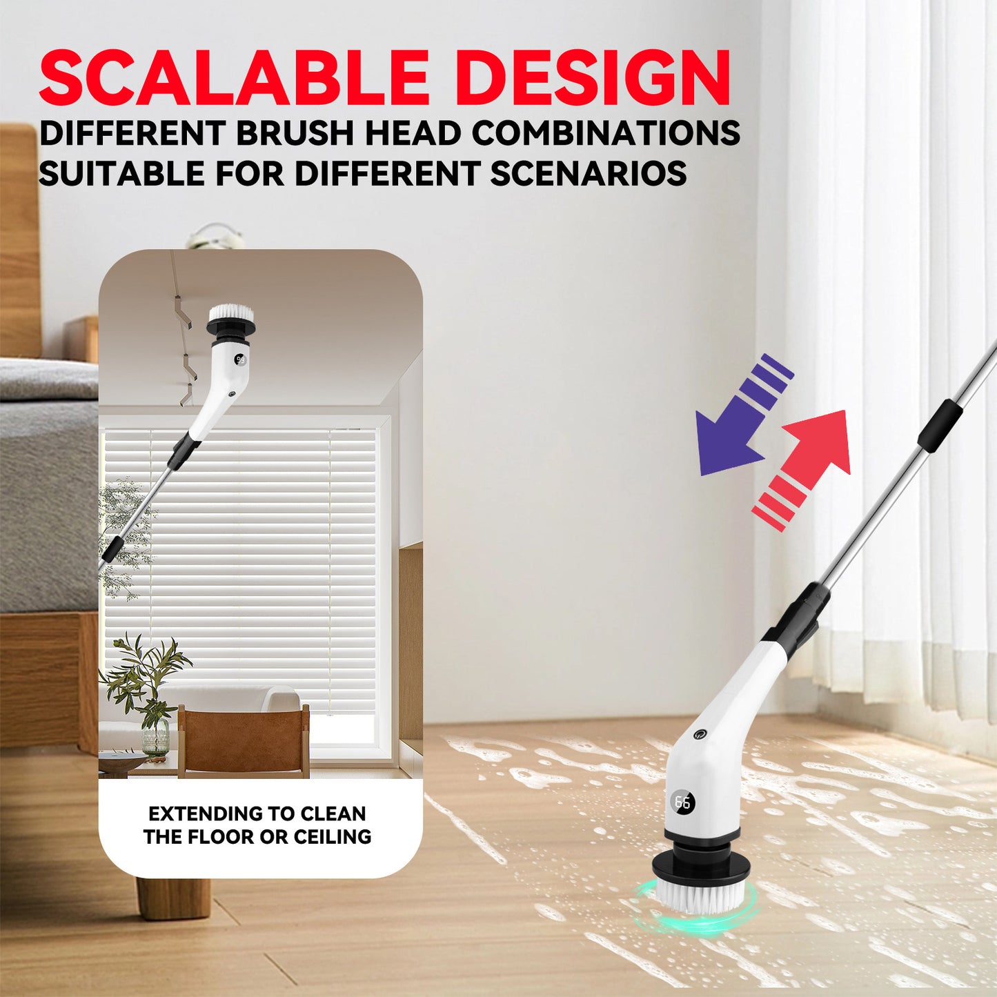 Electric Cleaning Brush Multi-functional 7-in-1