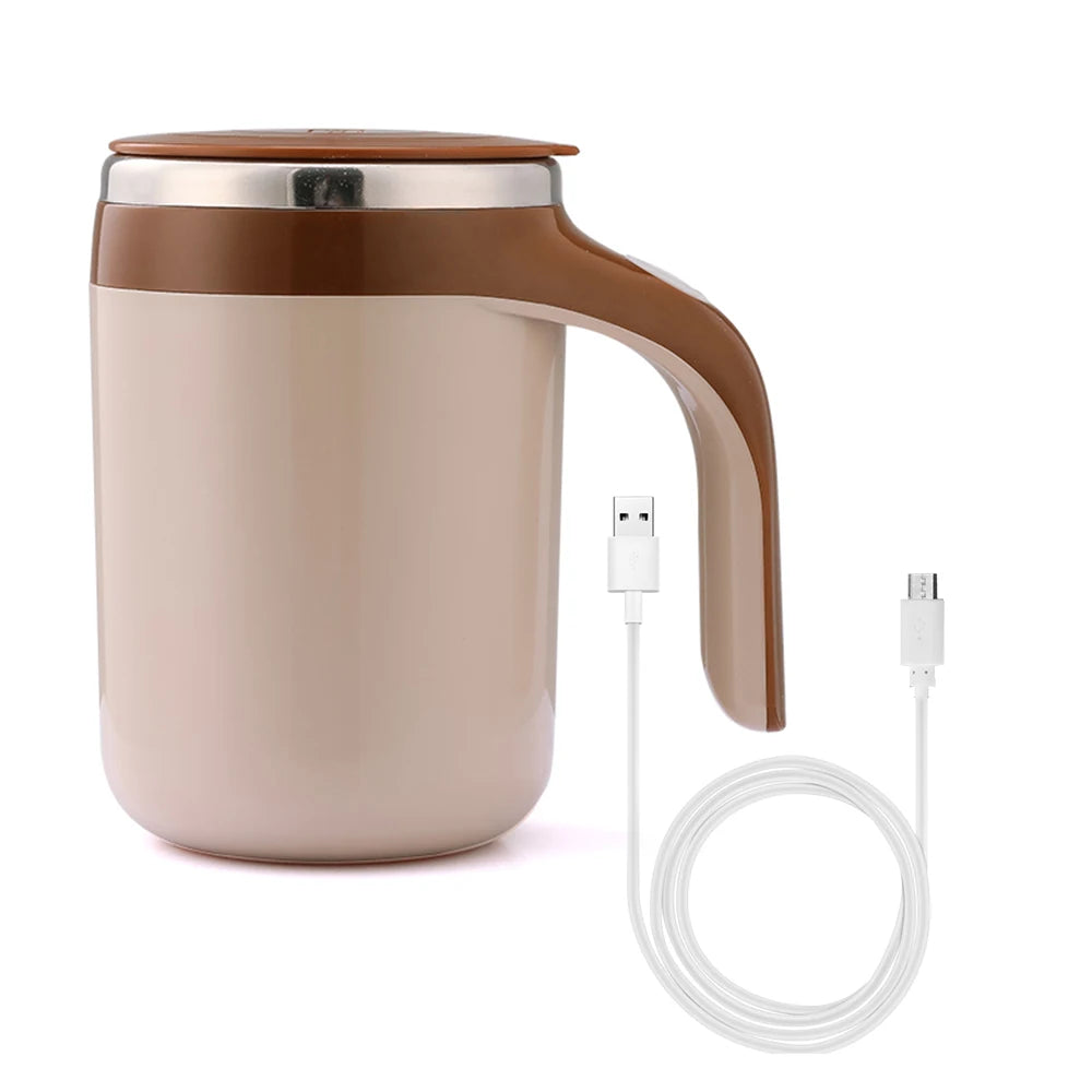 Coffee Milk Mixing Cup Magnetic Rotating Blender Auto Stirring Cup New Lazy Smart Mixer Warmer Bottle Mark Cup USB Charging