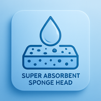 Super Absorbent Sponge Head
