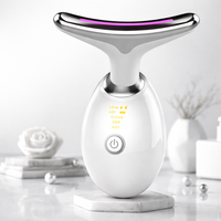 EMS Thermal Neck Lifting And Tighten Massager Electric Microcurrent Wrinkle Remover
