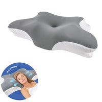 Hot Design Back & Side Sleeper Neck Support Pillows for Bed, Memory Foam Neck Cervical Orthopedic Pillow for Sleeping