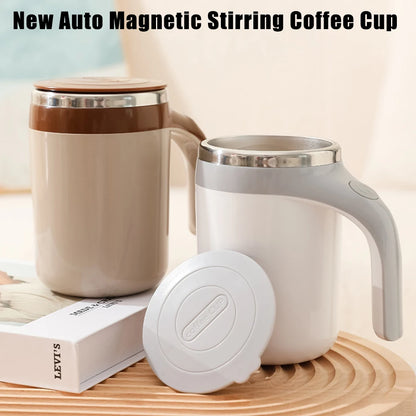 Coffee Milk Mixing Cup Magnetic Rotating Blender Auto Stirring Cup New Lazy Smart Mixer Warmer Bottle Mark Cup USB Charging